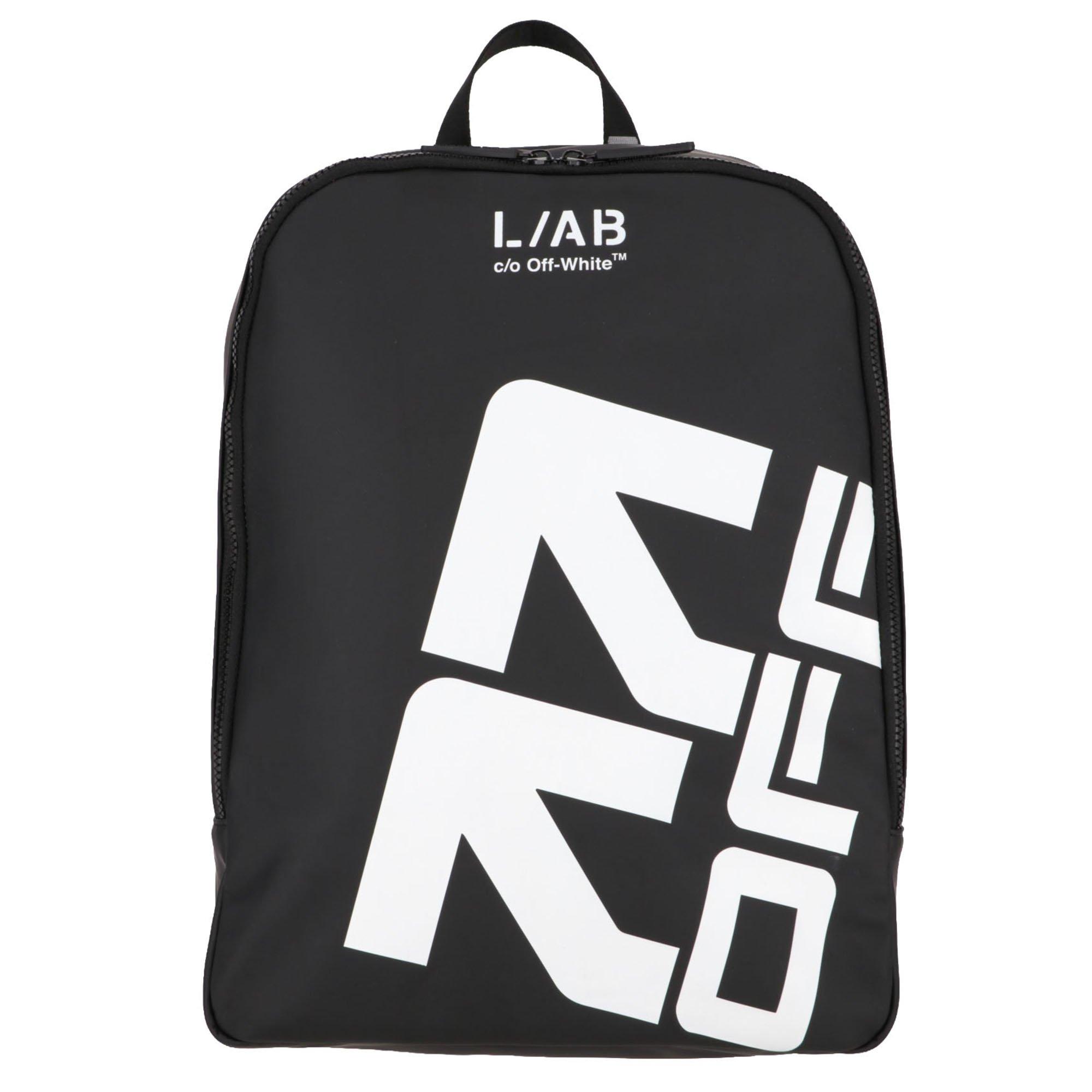 L/AB c/o Off-White Arrows Backpack - Black - BLACK